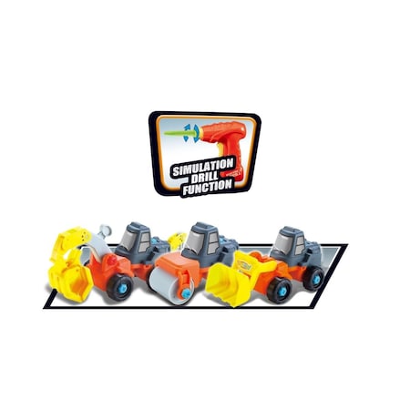 Snag-It 3-in-1 Construction Truck Playset with Power Drill Tool & 27 Modification Piece SN1258894